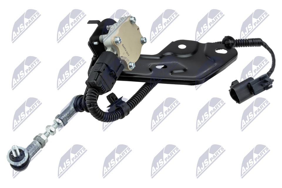 NTY ECX-TY-017: Sensor, luces xenon (regulación alcance luces) Atrás izquierda, con soporte, con barra de acoplamiento