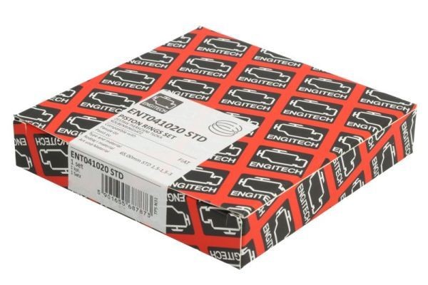 ENGITECH ENT041020 STD: Set segmenti piston