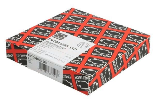 ENGITECH ENT041025 STD: Set segmenti piston