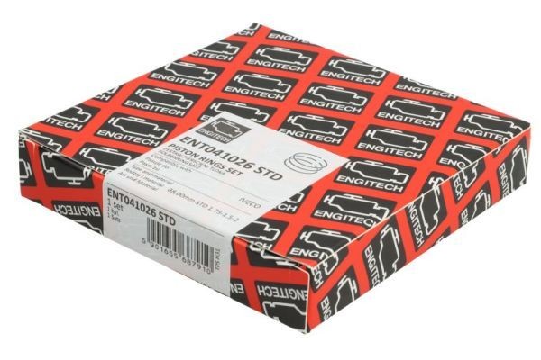 ENGITECH ENT041026 STD: Set segmenti piston