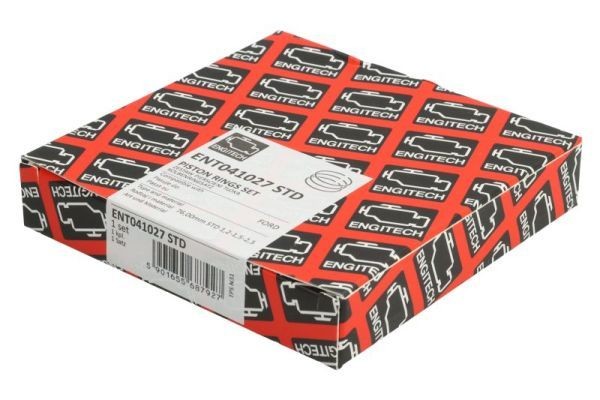 ENGITECH ENT041027 STD: Set segmenti piston