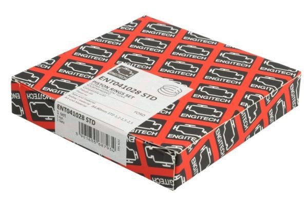 ENGITECH ENT041028 STD: Set segmenti piston