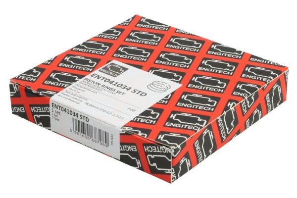 ENGITECH ENT041034 STD: Set segmenti piston
