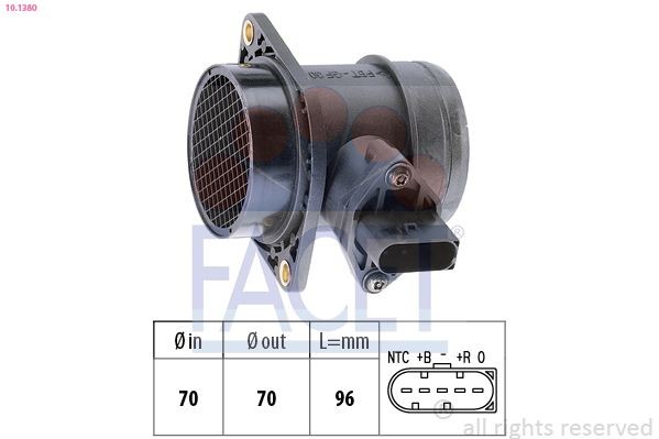 FACET 10.1380: Õhumassimõõtja Made in Italy - OE Equivalent