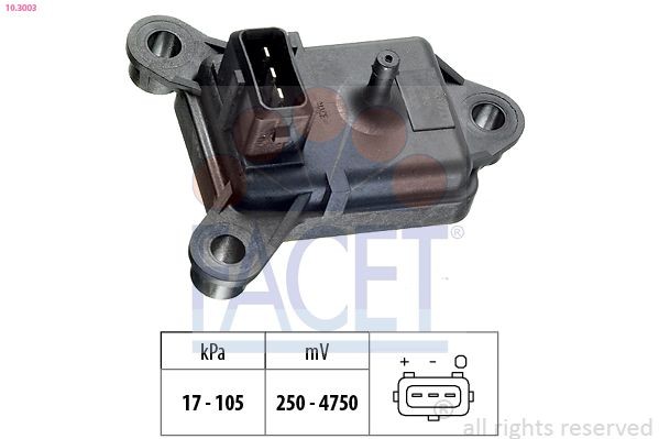FACET 10.3003: Õhusurveandur, Made in Italy - OE Equivalent