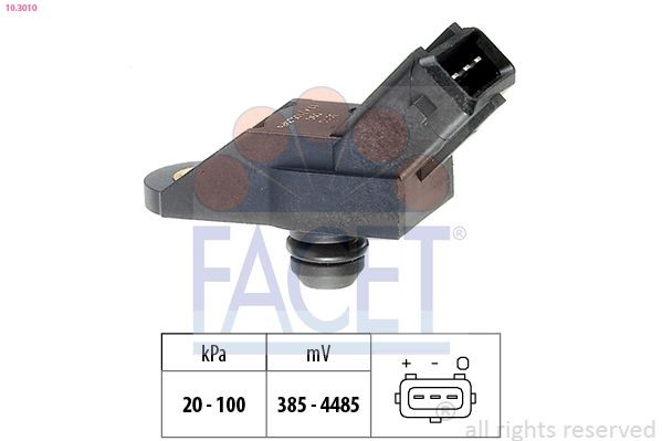 FACET 10.3010: Õhusurveandur, Made in Italy - OE Equivalent