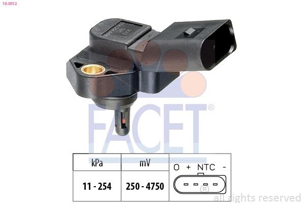 FACET 10.3020: Õhusurveandur, Made in Italy - OE Equivalent