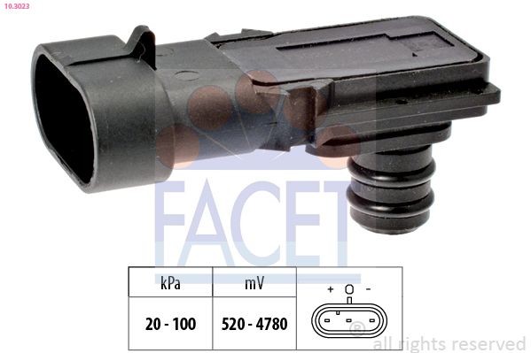 FACET 10.3023: Õhusurveandur, Made in Italy - OE Equivalent