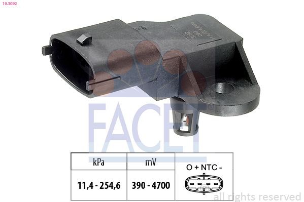 FACET 10.3092: Õhusurveandur, Made in Italy - OE Equivalent