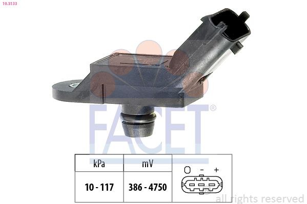 FACET 10.3133: Õhusurveandur, Made in Italy - OE Equivalent