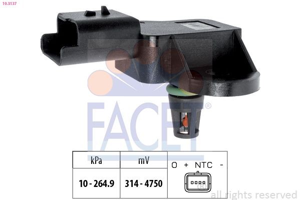 FACET 10.3137: Õhusurveandur, Made in Italy - OE Equivalent