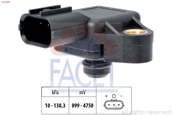 FACET 10.4002: Andur, sisendõhu temperatuur Made in Italy - OE Equivalent