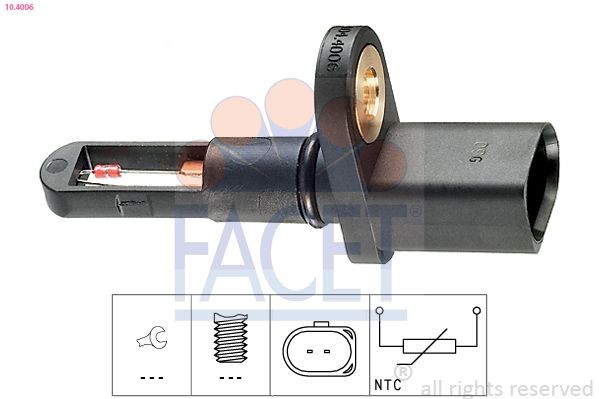 FACET 10.4006: Andur, sisendõhu temperatuur Made in Italy - OE Equivalent