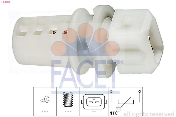 FACET 10.4009: Andur, sisendõhu temperatuur Made in Italy - OE Equivalent