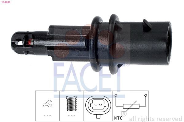FACET 10.4033: Andur, sisendõhu temperatuur Made in Italy - OE Equivalent