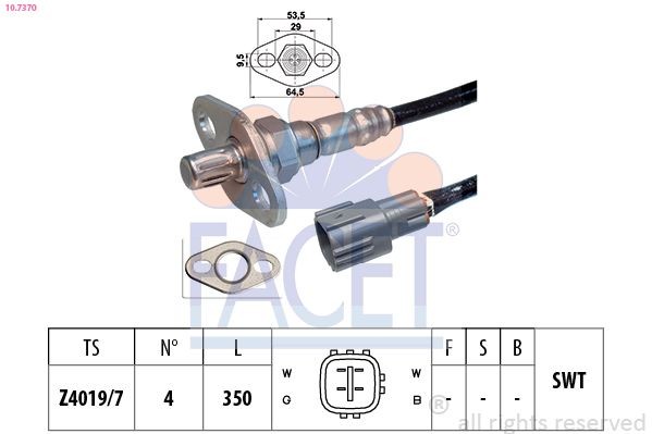 FACET 10.7370: Sonda Lambda Made in Italy - OE Equivalent