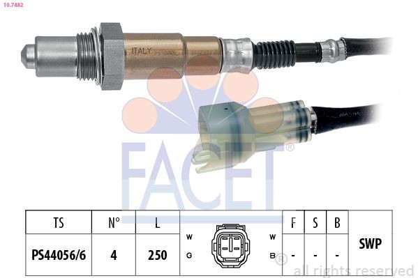 FACET 10.7482: Lambda andur Made in Italy - OE Equivalent