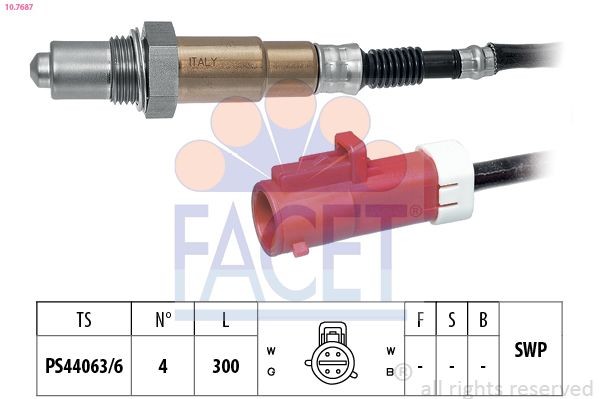 FACET 10.7687: Lambda andur Made in Italy - OE Equivalent
