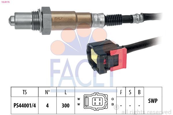 FACET 10.8175: Lambda andur Made in Italy - OE Equivalent
