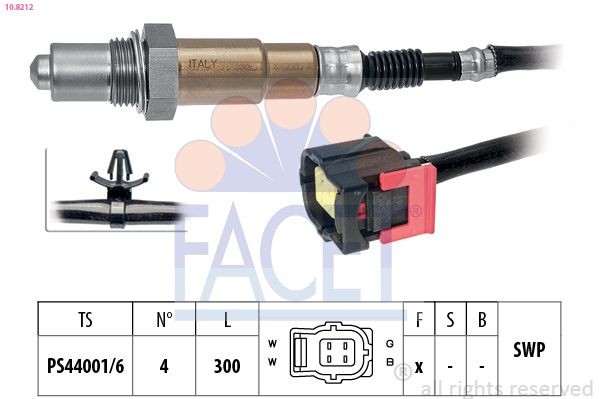 FACET 10.8179: Lambda jutiklis Made in Italy - OE Equivalent