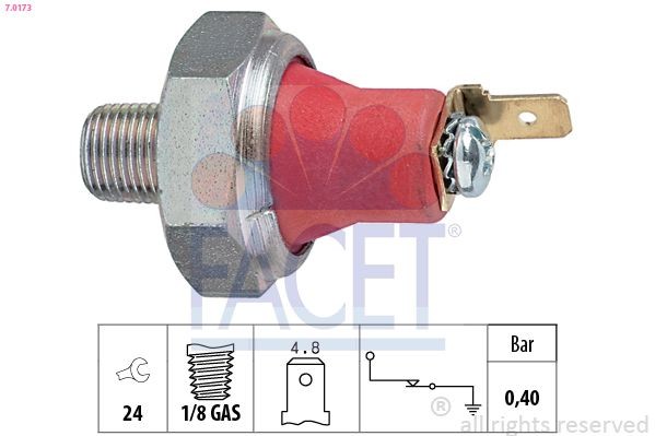 FACET 7.0173: Õlisurvelülitus Made in Italy - OE Equivalent
