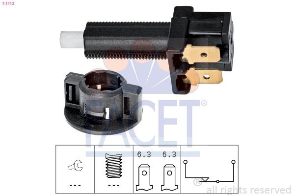 FACET 7.1112: Piduritulelüliti Made in Italy - OE Equivalent