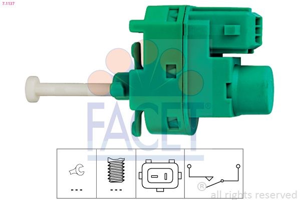 FACET 7.1137: Comutator lumini frana Made in Italy - OE Equivalent
