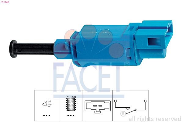 FACET 7.1142: Comutator lumini frana Made in Italy - OE Equivalent