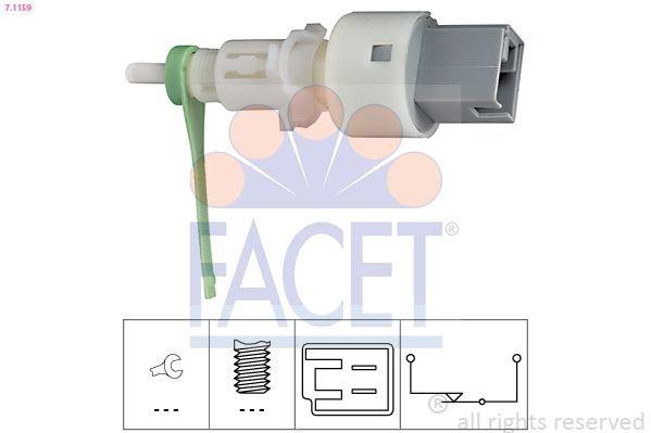 FACET 7.1159: Lüliti, sidurdamine(GRA) Made in Italy - OE Equivalent
