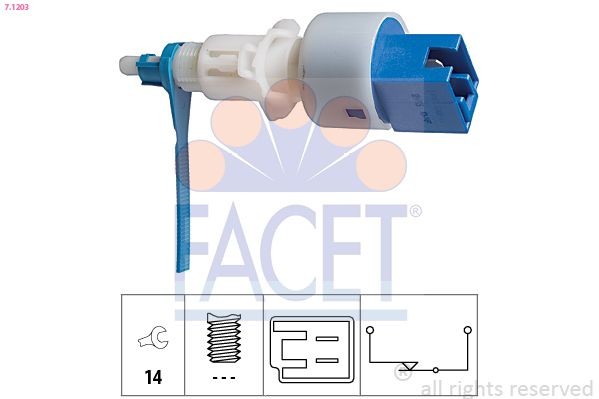 FACET 7.1203: Lüliti, sidurdamine(GRA) Made in Italy - OE Equivalent