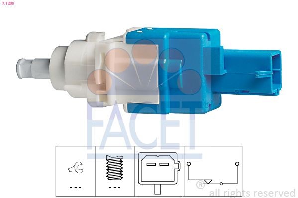 FACET 7.1209: Slēdzis, Sajūga vadība (Tempomat) Made in Italy - OE Equivalent