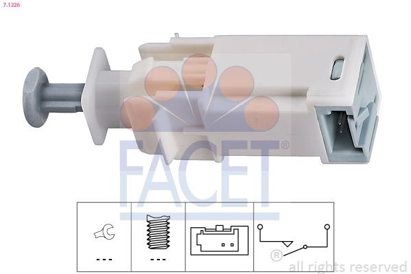 FACET 7.1226: Lüliti, sidurdamine(GRA) Made in Italy - OE Equivalent