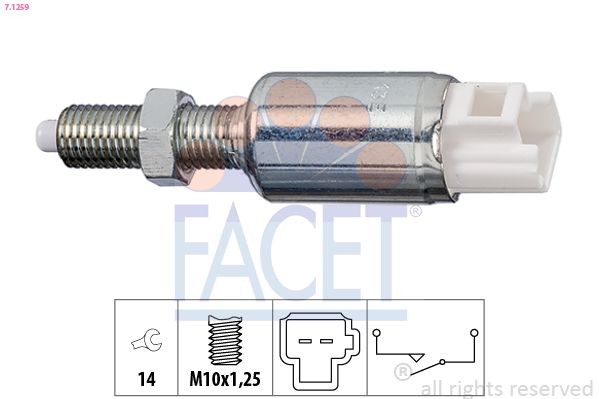 FACET 7.1259: Lüliti, sidurdamine(GRA) Made in Italy - OE Equivalent
