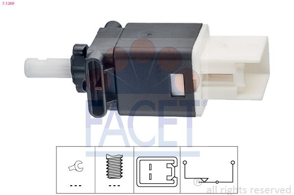 FACET 7.1269: Contacteur de feux stop Made in Italy - OE Equivalent