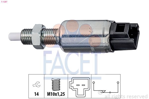 FACET 7.1287: Comutator, actionare ambreiaj (Tempomat) Made in Italy - OE Equivalent