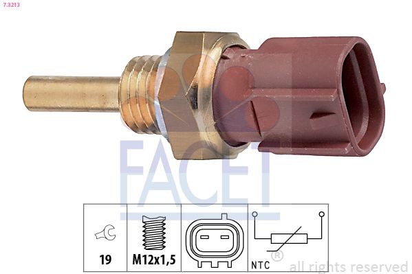 FACET 7.3213: Andur, Jahutusvedeliku temp. Made in Italy - OE Equivalent