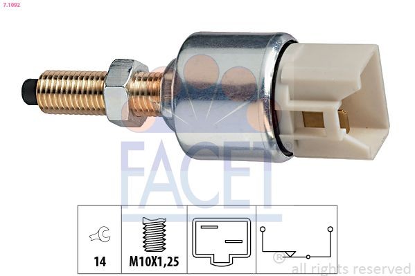 FACET 7.3315: Andur, Õlitemperatuur Made in Italy - OE Equivalent