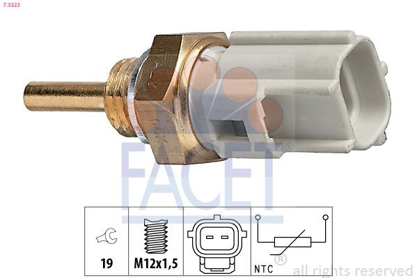 FACET 7.3323: Andur, Jahutusvedeliku temp. Made in Italy - OE Equivalent