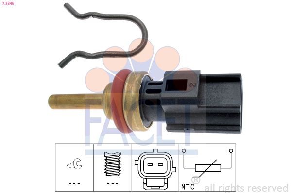 FACET 7.3346: Andur, Jahutusvedeliku temp. Made in Italy - OE Equivalent