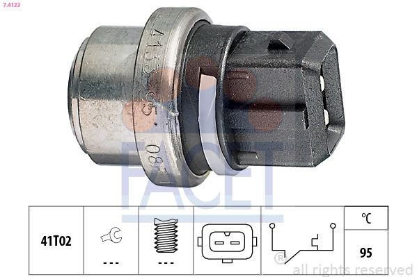FACET 7.4133: Comutator temperatura, racire Made in Italy - OE Equivalent