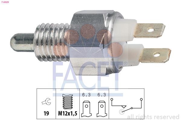 FACET 7.6029: Lüliti, tagurdustuli Made in Italy - OE Equivalent
