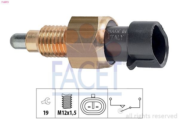 FACET 7.6073: Lüliti, tagurdustuli Made in Italy - OE Equivalent
