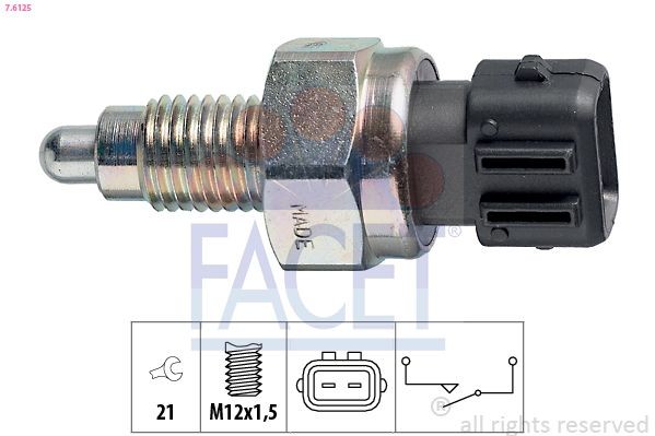 FACET 7.6125: Lüliti, tagurdustuli Made in Italy - OE Equivalent