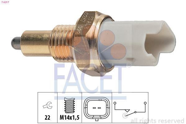 FACET 7.6217: Lüliti, tagurdustuli Made in Italy - OE Equivalent