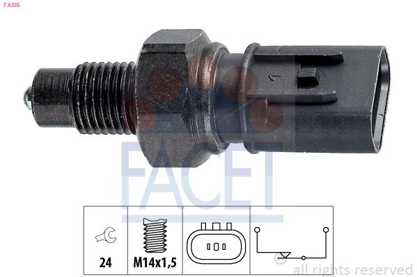 FACET 7.6235: Lüliti, tagurdustuli Made in Italy - OE Equivalent