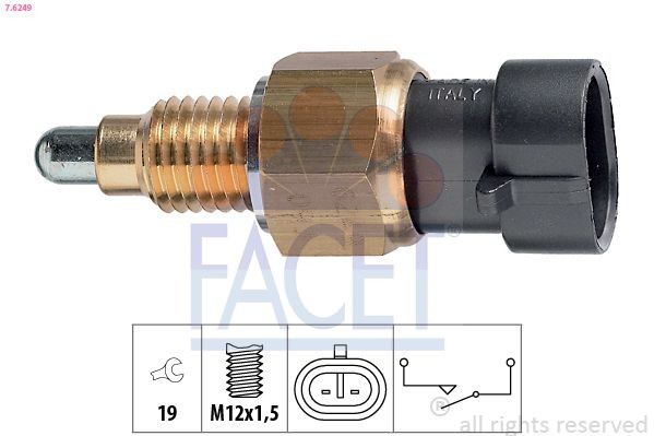 FACET 7.6249: Lüliti, tagurdustuli Made in Italy - OE Equivalent