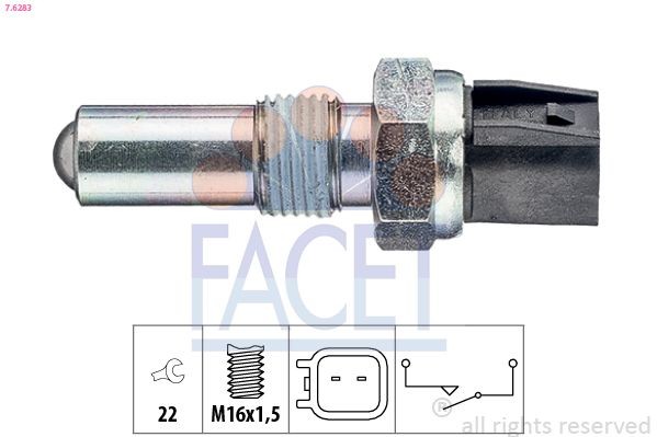 FACET 7.6283: Lüliti, tagurdustuli Made in Italy - OE Equivalent