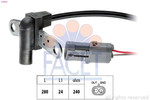 FACET 9.0023: Andur, väntvõll Made in Italy - OE Equivalent