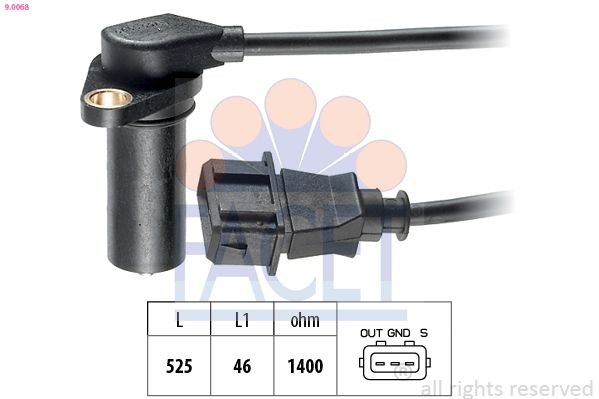FACET 9.0068: Andur, väntvõll Made in Italy - OE Equivalent