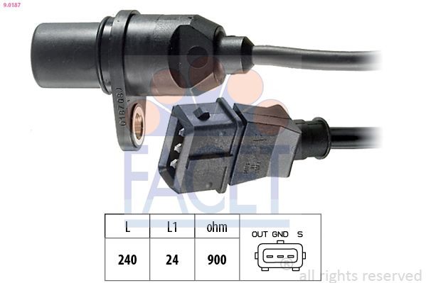 FACET 9.0187: Andur, väntvõll Made in Italy - OE Equivalent